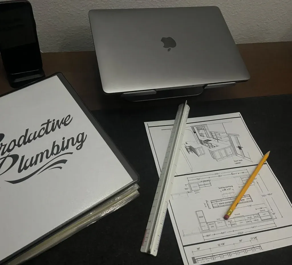 Productive Plumbing project planning desk