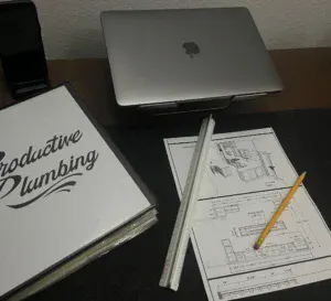 Productive Plumbing project planning desk