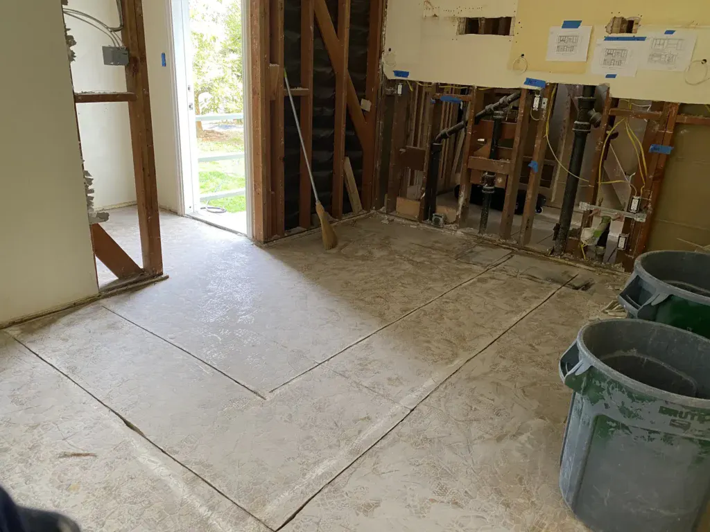 Repiping and rerouting plumbing